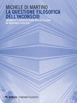 cover image of La questione filosofica dell'inconscio